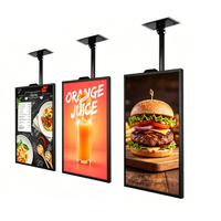 LCD İç Mekan Reklam Ekranı 1080p HD KFC Fast Food Dijital Menü Panosu Restoranlar İçin Reklam Ekipmanı