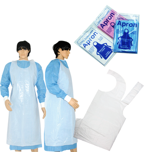 Disposable Apron Restaurant Individual Pack Pocket Sanitary Protective PE Aprons