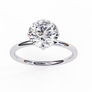 Bague élégante en argent et diamant pour femme, look élégant et raffiné, bijou simple pour tous les jours - Product Image 4