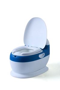 Orinal de entrenamiento para bebé, asiento de entrenamiento con soporte de simulación de sonido al ras, inodoro para el hogar, cojín portátil para niños - Product Image 5