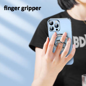 Алюминиевый гибкий Забавный складной держатель для пальца 360 вращающийся магнитный держатель для сотового телефона - Product Image 3