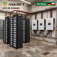 Système de stockage d'énergie commercial et industriel ASGOFT 20-930 kWh en conteneur BESS, armoire de batterie LFP haute tension 500 kWh 800 kWh