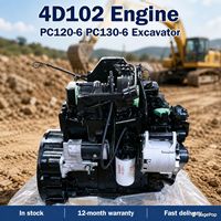 Ensemble moteur diesel S4D102E SAA4D102E-2 4D102 pour excavatrices PC60-7 PC120-6 PC130-6 PC160-7 PC180-6K