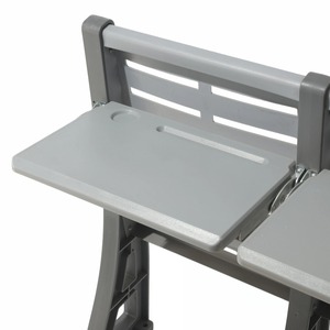 Silla de fila con diseño personalizado para zona de estudio universitaria, sala multimedia escolar, con múltiples asientos y reposapiés silenciosos - Product Image 4