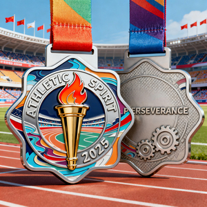 Medallas Personalizadas al por Mayor de Fábrica, Medalla Deportiva de Metal de Aleación de Zinc 3D Dorada para Maratón, Fútbol y Baloncesto - Product Image 2