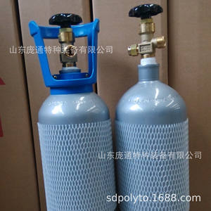 ถังคาร์บอนไดออกไซด์สีเงิน-เทา 4 ลิตร วาล์ว QF-2A น้ำหนัก 5 กก. ผลิตจากเหล็ก - Product Image 5