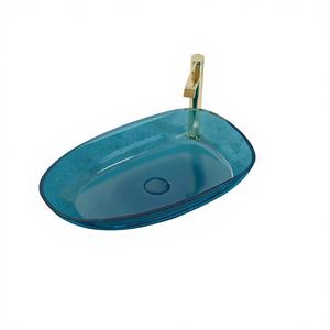 Baignoire autoportante rectangulaire moderne en pierre artificielle écologique 1,6 m avec drain, surface solide de luxe pour hôtel et villa - Product Image 1