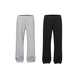 Men's Worsted Fleece Straight Mid Elastic Waist Casual <b>Pants</b> Breathable Anti-Pilling Polyester/Cotton Sunton ST003 Winter - Product Image 1