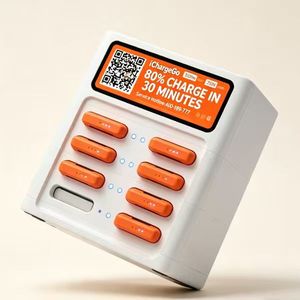 Estación de carga de teléfonos, carga rápida, estación de <span class=keywords><strong>alquiler</strong></span> de baterías externas con 8 ranuras para móviles y teléfonos. - Product Image 2