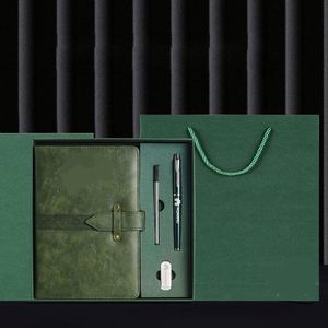 Set de Regalo de Cuaderno con Cubierta de PU de Primera Calidad para Empresas y Promociones, con Memoria USB y Bolígrafo, Recuerdo de Bienvenida para Personal - Product Image 3