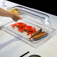 Nouveau couvercle de conservation alimentaire en PC transparent, durable, écologique, compatible lave-vaisselle, pour pâtisserie et cuisine