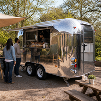 Goeasy Custom Restaurant Mobile Tout Équipé : Remorque Chariot de Restauration Mobile Extérieur pour Popcorn, Glaces et Bar Alimentaire à Vendre