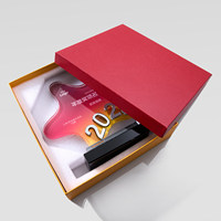 Nouveau Trophée Annuel en Cristal Personnalisé Haut de Gamme pour Réunion Annuelle, Récompense des Employés Exceptionnels, Trophée Commémoratif de Groupe