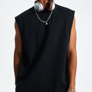 <span class=keywords><strong>Camiseta</strong></span> sin mangas deportiva holgada estilo americano 2026 para <span class=keywords><strong>hombre</strong></span>, chaleco sin mangas con costuras múltiples estilo INS urbano - Product Image 4