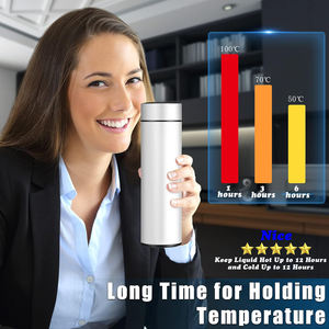 Özel Logo çift dijital vakum yalıtımlı 500ml termo Tumbler paslanmaz çelik akıllı su şişesi ile LED sıcaklık göstergesi - Product Image 5