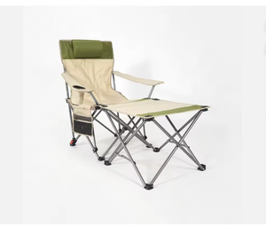 كرسي أكسفورد قابل للطي عالي الجودة وعصري مع سطح طاولة ومسند ظهر قابل للتعديل، مناسب للاستخدام في التخييم والشاطئ والحديقة - Product Image 2