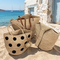 Sac de plage en raphia de luxe fait main pour femme, sac fourre-tout en paille bohème grande capacité, sac à main tissé au crochet pour voyage et vacances