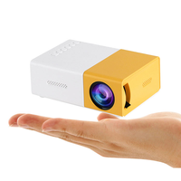 Projecteur portable intelligent YG300 LCD d'extérieur avec logo personnalisé, lampe LED, prêt à être expédié – Vente en gros usine