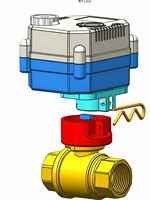 Vanne motorisée 12V 24V à clipser, retour automatique en cas de panne de courant 110-230V