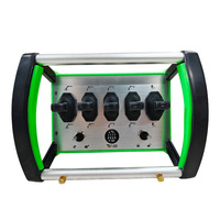 Télécommande radio sans fil industrielle haut de gamme verte à 5 fonctions pour grue hydraulique montée sur camion