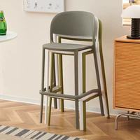 Tabouret de bar moderne, imperméable, léger et écologique à haut dossier pour la maison, le bar, l'hôtel, la salle à manger et le restaurant
