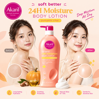 Lotion Corporelle Akaril 16 Oz Citrouille Chai Hydratation Profonde Beurres Hydratants Protection Apaisante Soin Anti-Irritations Quotidien