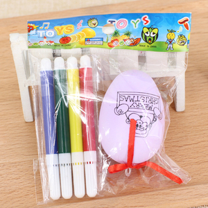 Easter Egg Plastic Plasticeaster Amazon Hot Selling DIY Easter Egg Paintable Doodle Plastic Egg Set