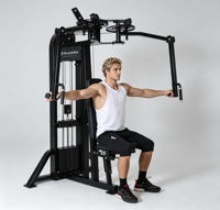 Offre Spéciale – Équipement Commercial de Musculation Multifonctionnel pour Épaules et Poitrine, Appareil Réglable pour Deltéens Postérieurs et Pectoraux, avec Pile de Poids en Acier de 138 kg