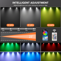 Projecteur PAR portable sans fil à batterie 6 LED certifié VLTG CE UKCA RoHS RGBWA+UV 6-en-1 DMX512 avec télécommande IR pour éclairage de scène