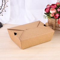 Boîte de papier pour hamburger de poulet frit à emporter imprimé personnalisé boîte d'emballage de nourriture de collation de rue pour restauration rapide poisson et frites de pommes de terre