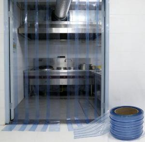 BOTHWIN Bande de porte en PVC M2 ignifuge et résistante à la chaleur avec service de découpe pour zone d'accès aux conduits d'extraction de cuisine - Product Image 1