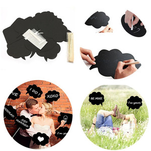 10 cái thẻ màu đen ảnh gian hàng đạo cụ tình yêu tự làm nhiếp ảnh trang trí đám cưới Bảng Phấn photobooth - Product Image 2