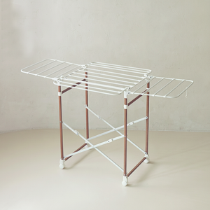 [HOME FRIEND] Mini tendedero cuadrado de madera con marco compacto para secar toallas y ropa diaria - Product Image 1