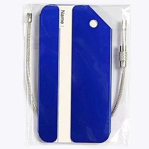 Étiquette à bagages <span class=keywords><strong>en</strong></span> cuir personnalisée de haute qualité avec boucle <span class=keywords><strong>en</strong></span> acier inoxydable, étiquette d'identification personnalisée <span class=keywords><strong>en</strong></span> alliage d'aluminium - Product Image 3