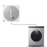 ECOVACS WINBOT W3 Omni Roboter-Fensterreiniger mit Auto-Reinigungsstation Dreifach-Sprühfunktion Win-SLAM 5.0 Intelligente Navigation für Zuhause
