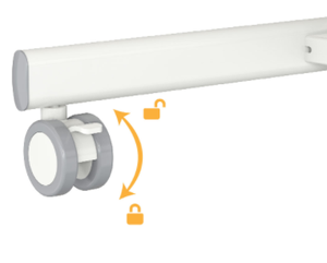 Soportes en V con <span class=keywords><strong>Panel</strong></span> <span class=keywords><strong>Perforado</strong></span> Almacenable, <span class=keywords><strong>Escritorio</strong></span> Móvil <span class=keywords><strong>para</strong></span> Computadora Portátil con Altura Ajustable, Capacidad de Carga de 10 kg, Resorte de Gas VM-FA105 - Product Image 4