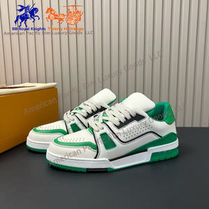 Zapatillas Deportivas Casuales de Cuero Genuino, Zapatillas de Baloncesto Unisex de Alta Calidad, Zapatillas de Skateboard para Hombre, Estilo para Caminar - Product Image 2