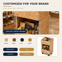 Chariot de présentation rustique en métal OEM/ODM pour café, snacks, bouteilles de vin – Publicité en supermarché – Léger et écologique