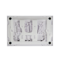 Panneau de réservoir de toilette à bouton poussoir de remerciement de l'eau plaque de chasse blanche pour réservoir dissimulé