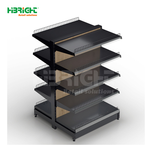 Highbright Double-Sided <strong>Heavy</strong> <strong>Duty</strong> Flexible Combination <strong>Metal</strong> Gondola <strong>Shelving</strong> for Supermarket &amp; Retail Displays - Product Image 2