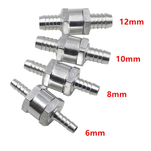 6mm 8mm 10mm 12mm aluminium carburant valve unidirectionnelle essence Diesel clapet anti-retour pour carburateur basse pression systèmes Ruel - Product Image 2