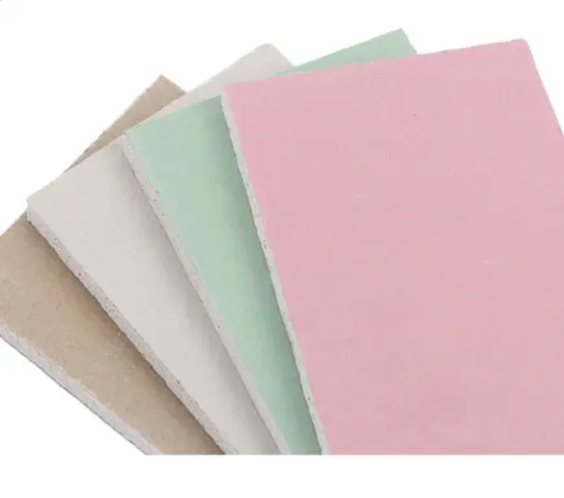 Waterproof Gypsum board Ceiling Tiles 7mm/8mm Thickness Plasterboard Normal Type Suspended Ceiling Grid Components