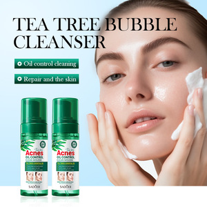 OEM ODM Oli Control Clean Acnes Tratamiento Limpiador facial Espuma Lavado facial para el cuidado de la piel Belleza Árbol de té Lavado facial - Product Image 2