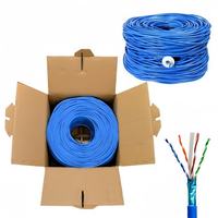 Cable Ethernet FTP Blindado Cat6 Premium de 305m, 1000Mbps, Cables de Comunicación LAN Gigabit para Exteriores