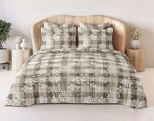 Ensemble de literie moderne en microfibre tissée Super King Size, 3 pièces, 100% microfibre, sans plis, lavable en machine, doux et confortable - Product Image 3