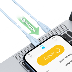 Usams cáp mới bện Loại C để Loại C PD 60W điện lớn sạc nhanh USB C Cáp dữ liệu điện thoại máy tính xách tay sạc nhanh cáp - Product Image 2