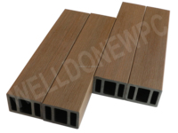 Grille de façade en composite bois-plastique (WPC) à multiples tons, légère, résistante à l'humidité, profilés composites