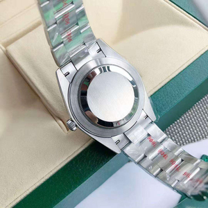 Montres de luxe pour femmes, acier inoxydable, résistantes à l'eau, analogiques, calendrier, mouvement mécanique automatique, boîtier argenté - Product Image 4