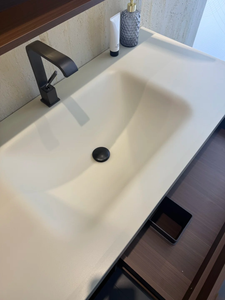 Mueble de Baño Moderno de <span class=keywords><strong>Madera</strong></span> Resistente al Agua con Espejo Incluido, Montado en la Pared <span class=keywords><strong>para</strong></span> Uso en Hoteles y Villas - Product Image 3