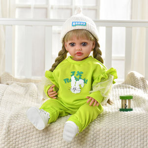 Yeezwood 55cm fonction musique réaliste Silicone poupée grand réaliste Reborn bébé jouet vraies poupées pour filles cadeau d'anniversaire pour les enfants - Product Image 5